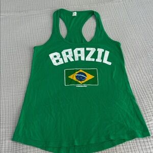 Vibrant Green Brazil Tank Top